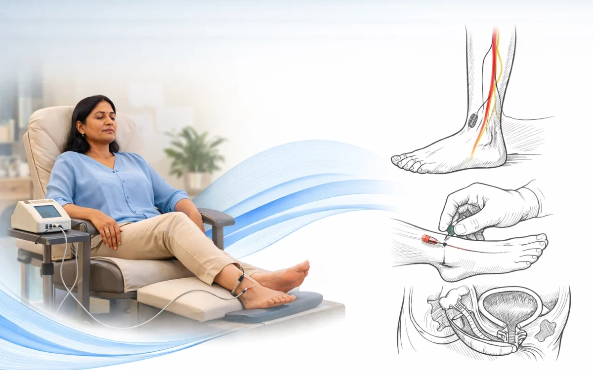 PTNS therapy explained in visual steps